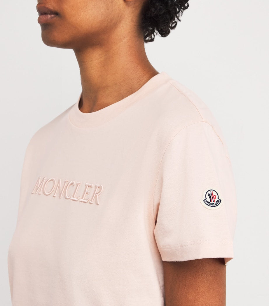 Moncler Nude Cotton Logo T-Shirt