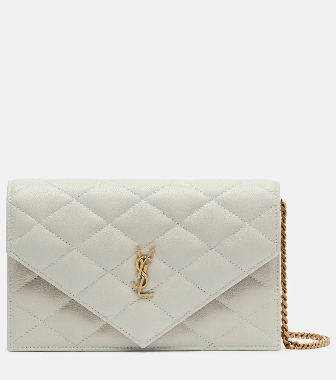 Saint Laurent - Paris leather wallet on chain