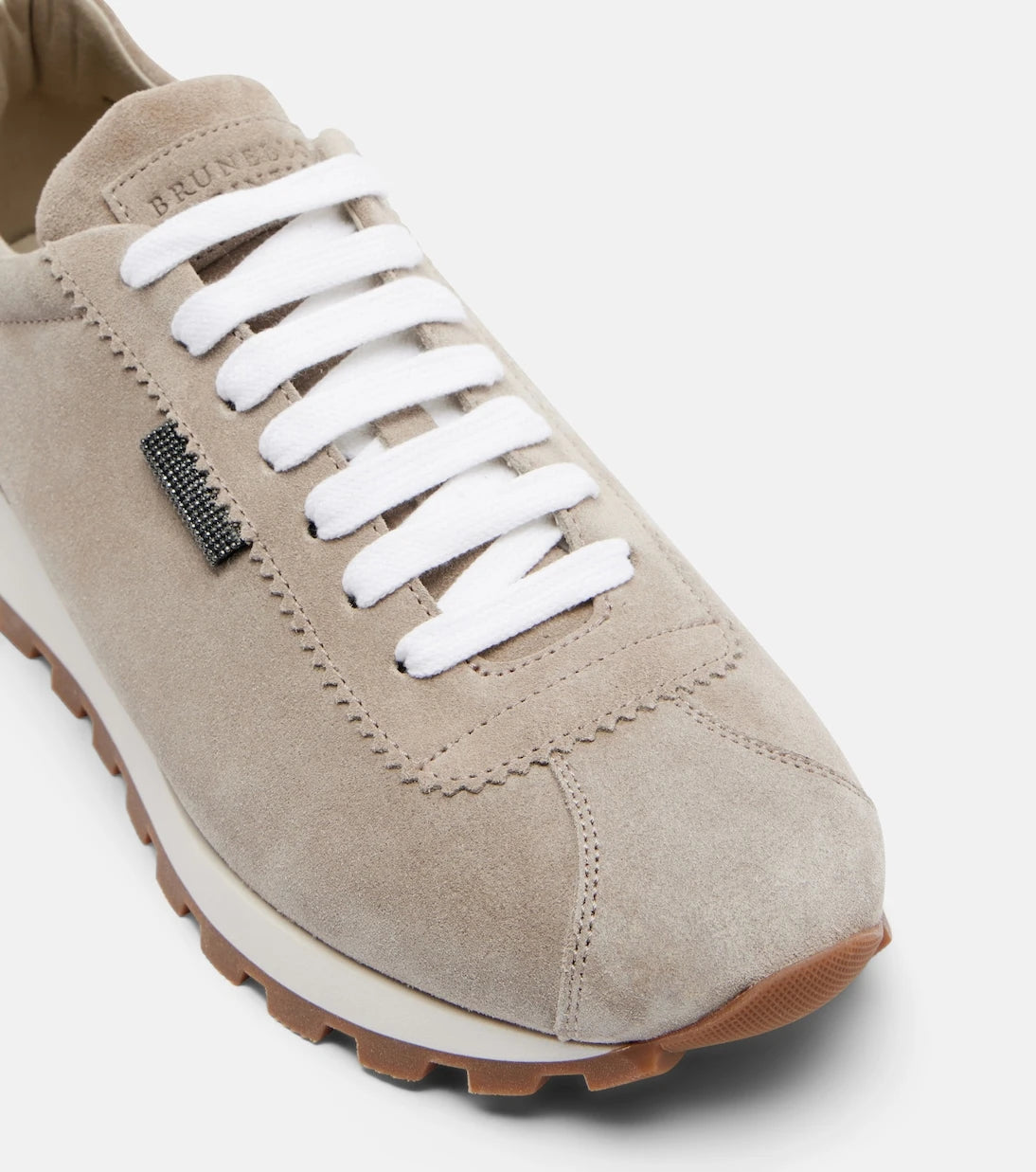 Brunello Cucinelli - Monili suede sneakers