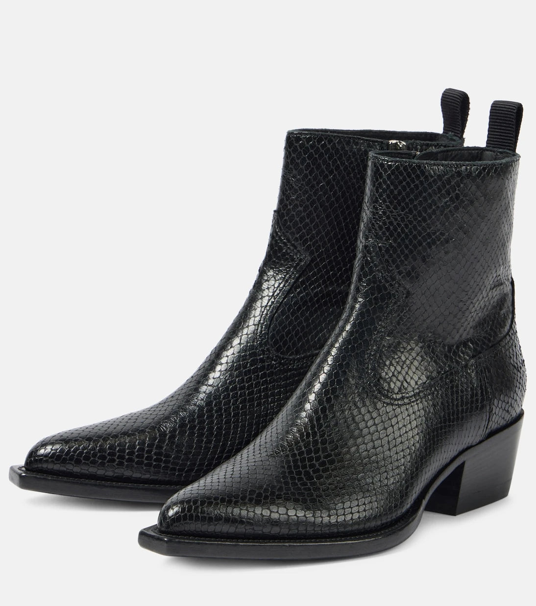 Golden Goose - Debbie snake-effect leather ankle boots