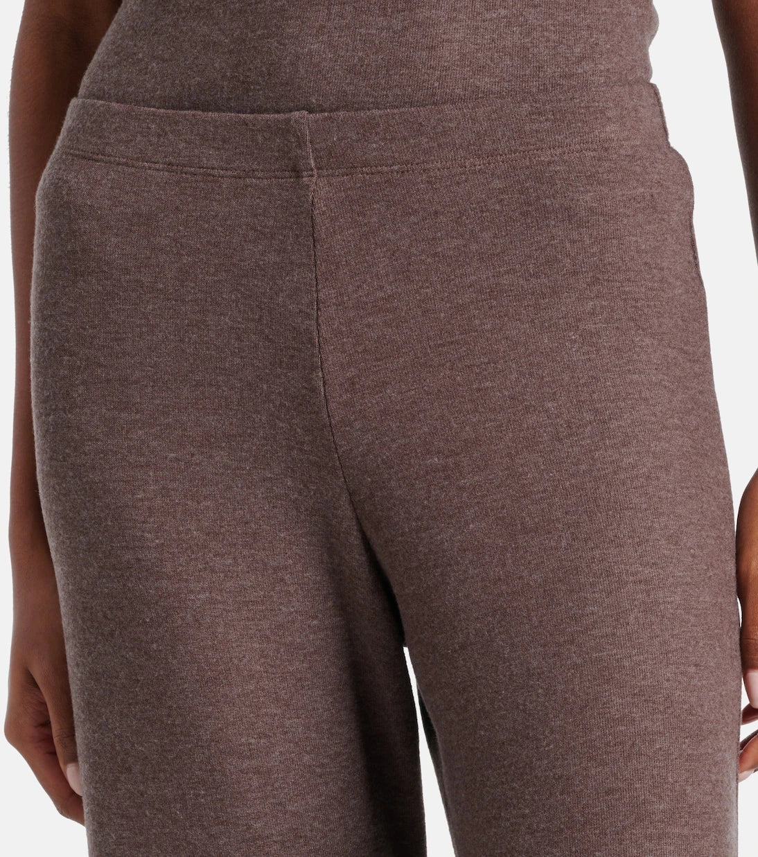 Leset - Lauren mid-rise jersey wide-leg pants