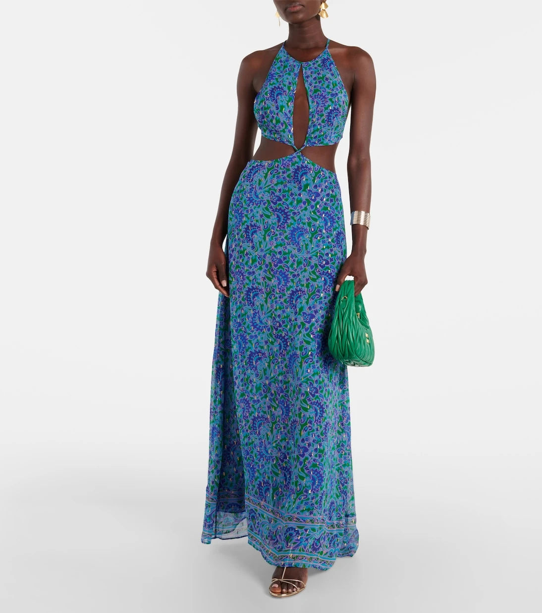 Rixo - Lenny printed cutout maxi dress