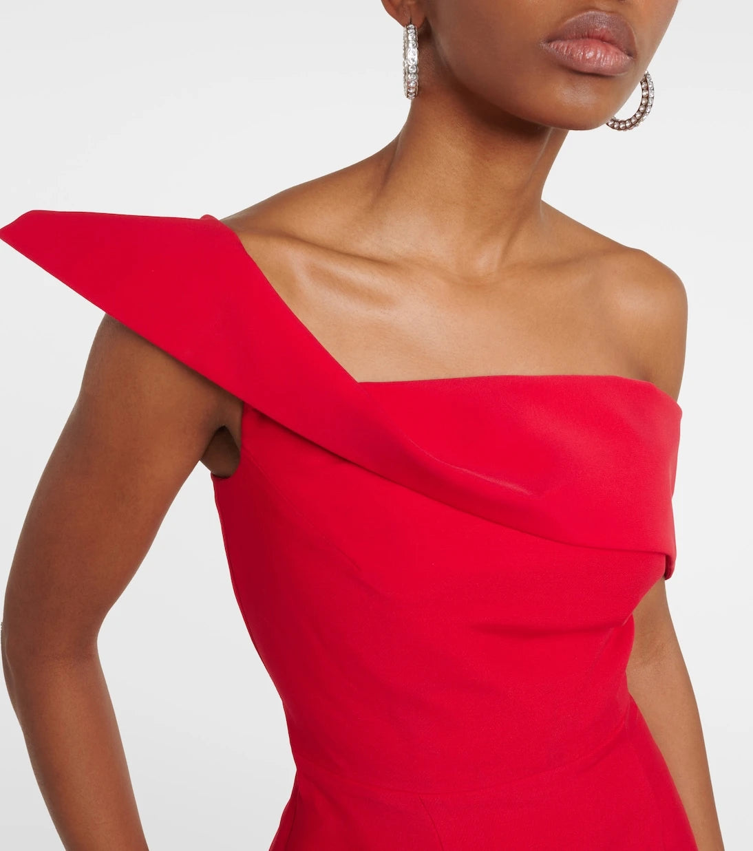 Roland Mouret - Asymmetric wool and silk gown