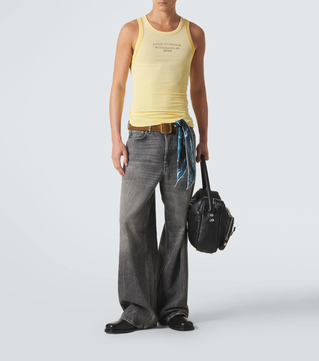 Acne Studios - Logo ribbed-knit tank top