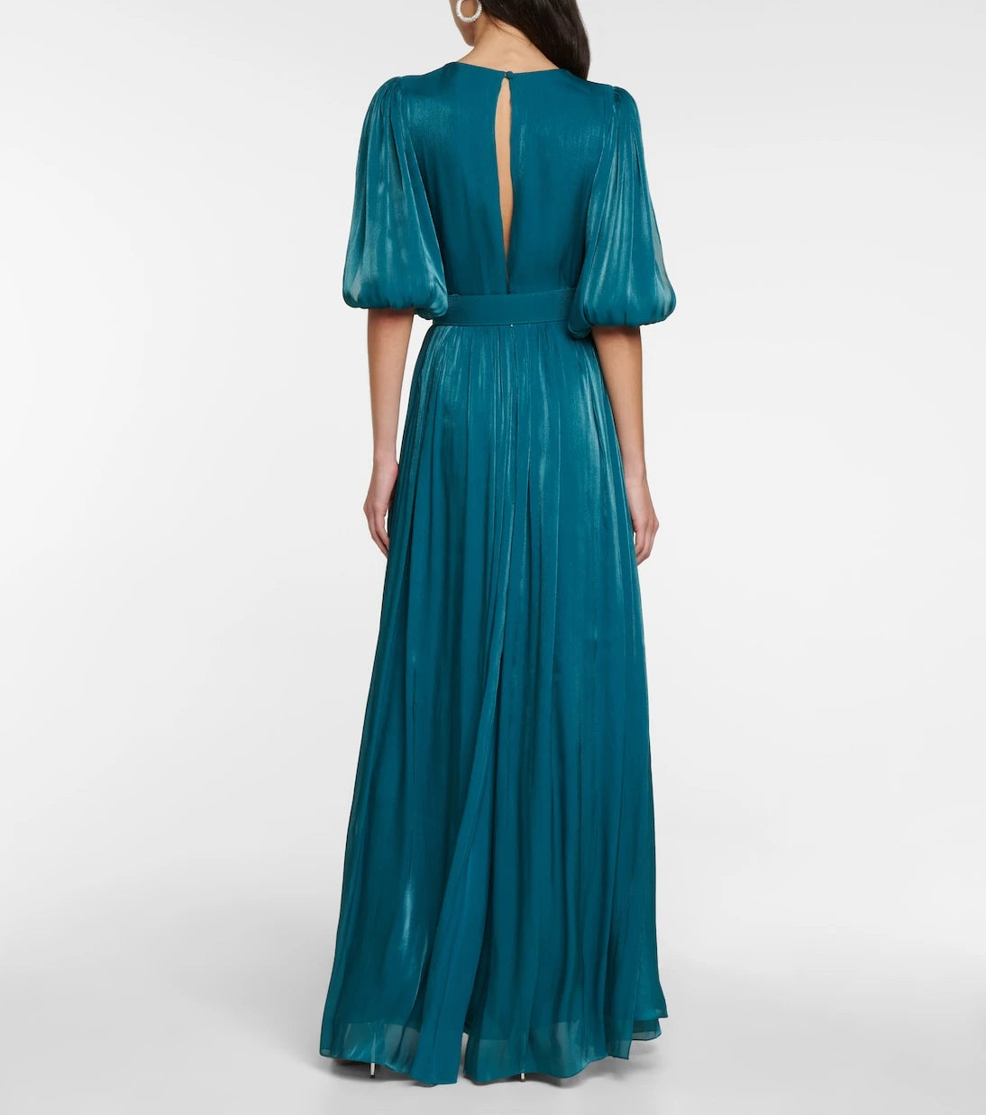 Costarellos - Brennie iridescent georgette gown