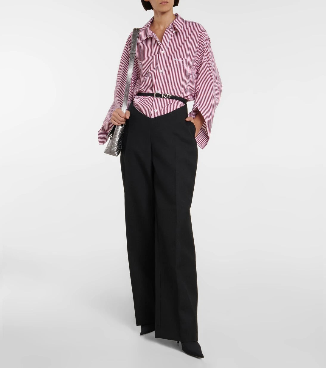 Y/Project - Embellished cutout wool pants
