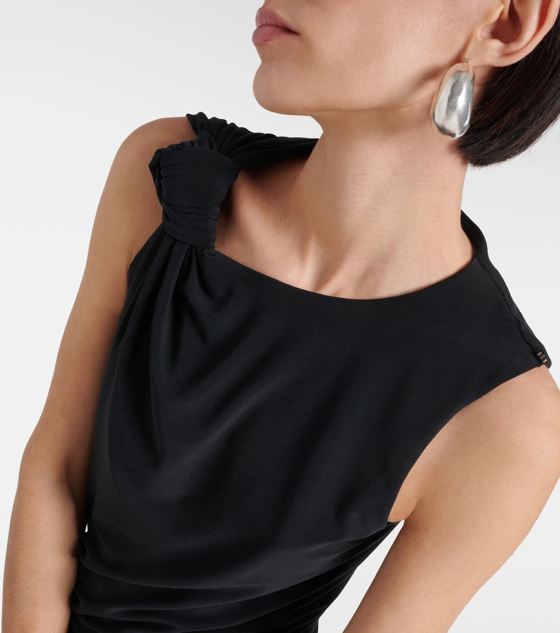 Sportmax - Nuble asymmetric jersey midi dress