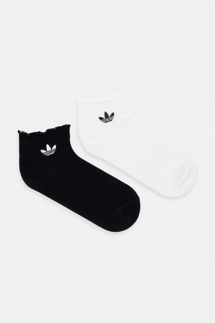 adidas Originals kadın pamuklu Ruffle çorap 2'li