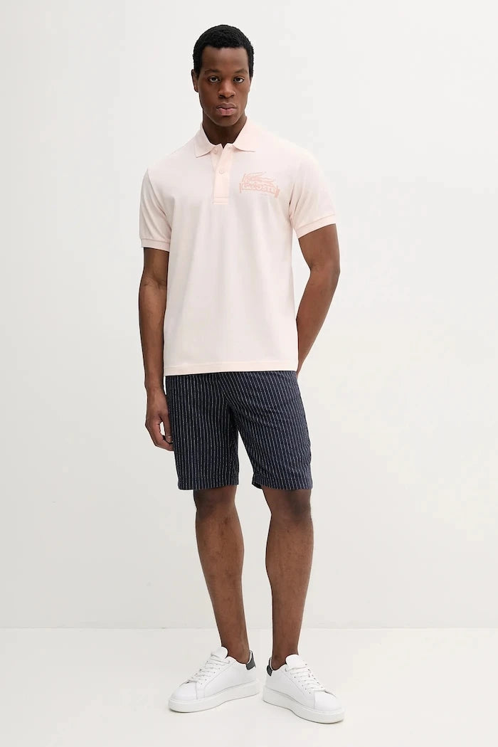 Памучна тениска с яка Lacoste