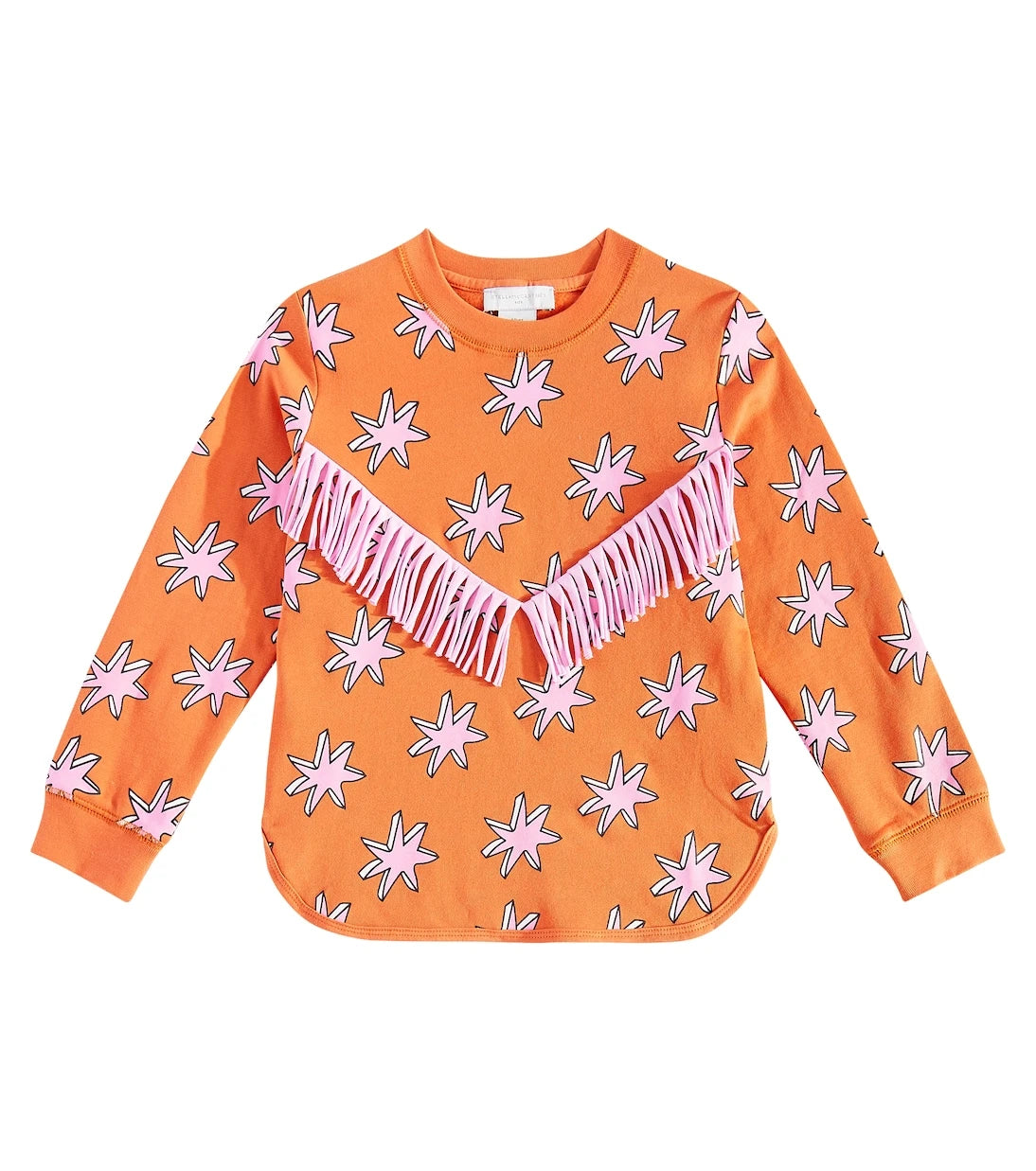 Stella McCartney Kids - سويت شيرت قطني بطبعة مهدّب