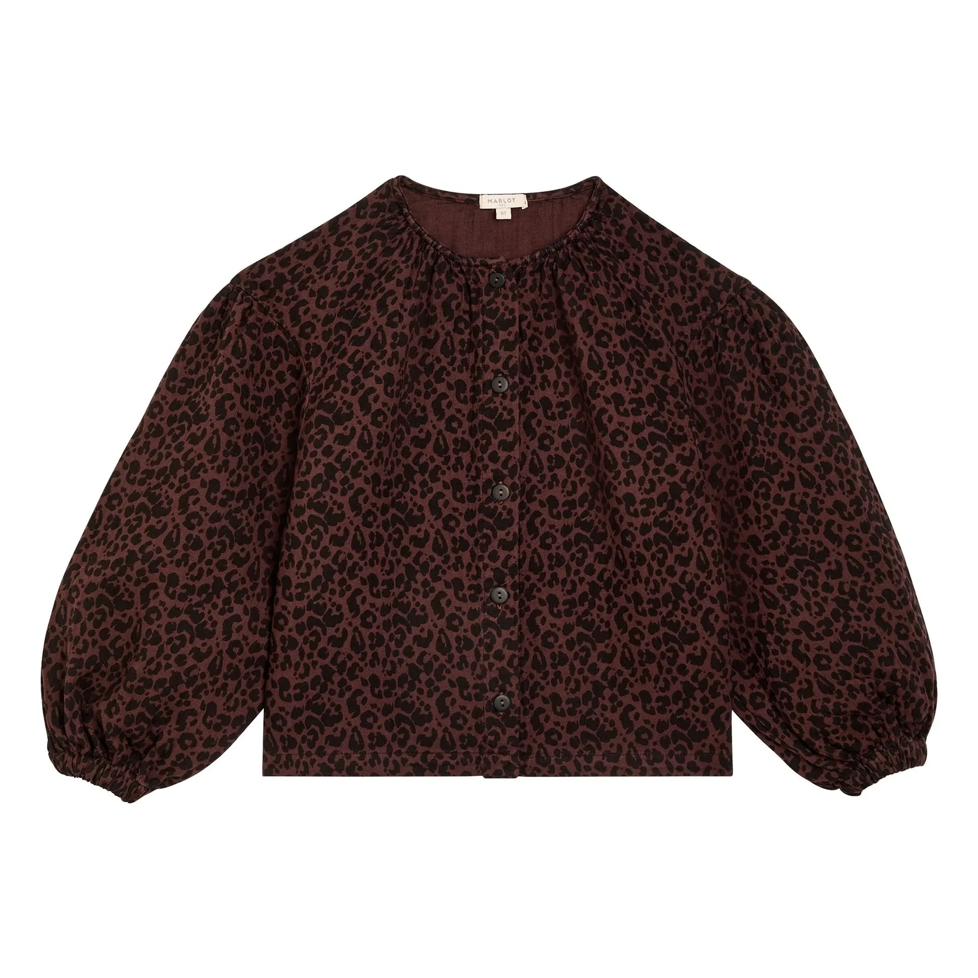 Marlot Paris - Irène Leopard blouse | Brown
