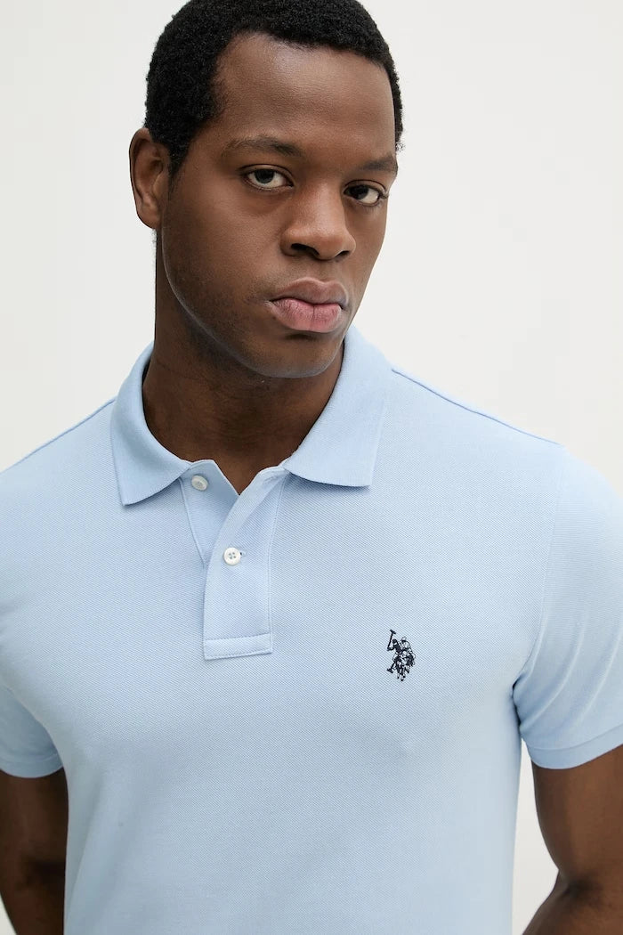 U.S. Polo Assn. Erkek Pamuklu Polo Tişört DHM PIQUE