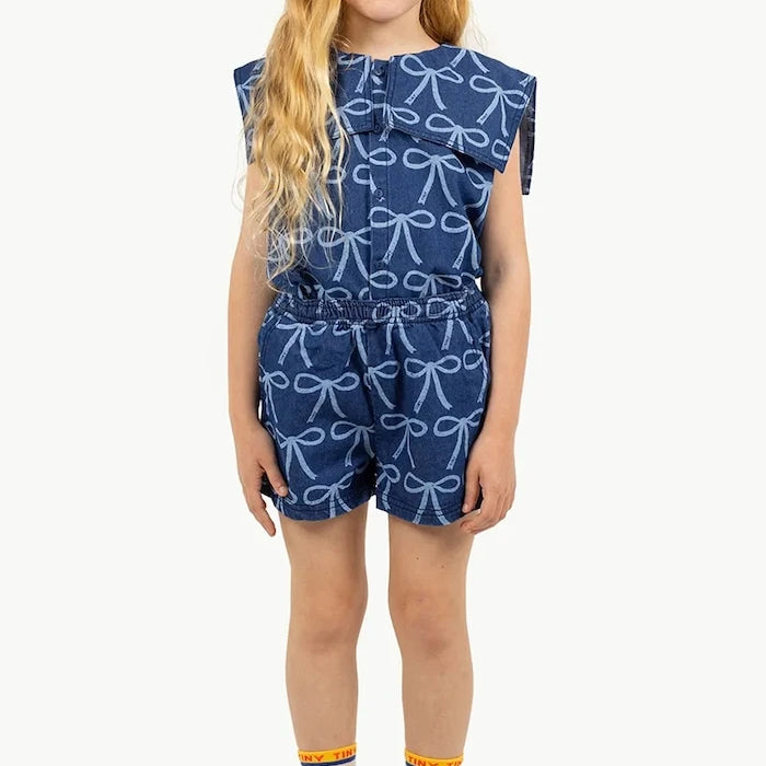 Детски къси панталони Tinycottons BOWS WOVEN SHORT