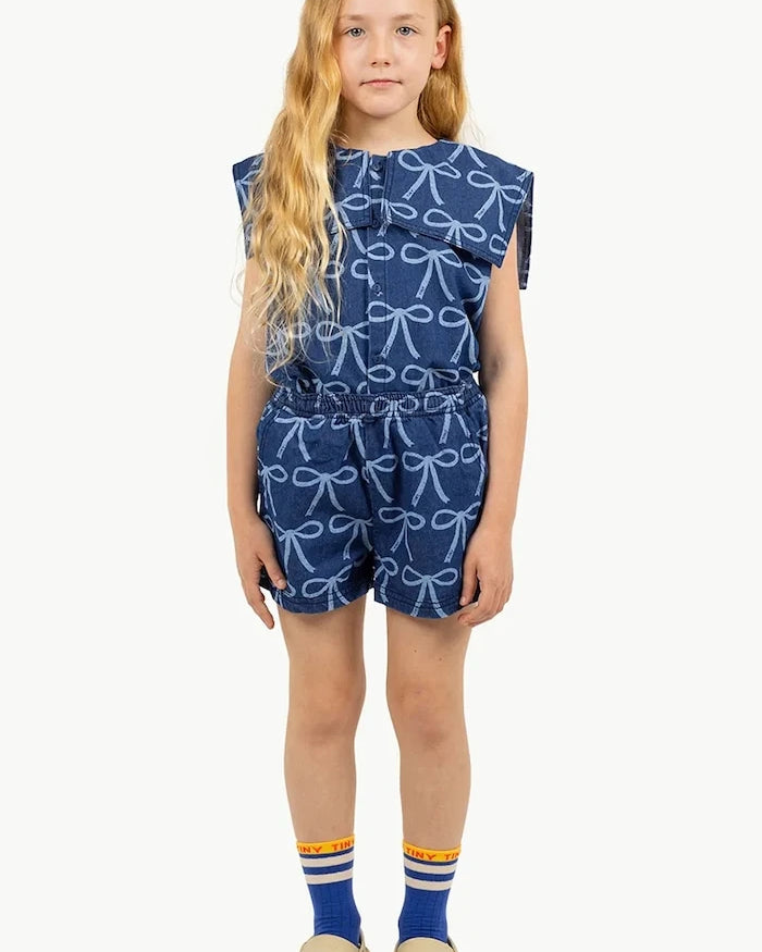 Детски къси панталони Tinycottons BOWS WOVEN SHORT