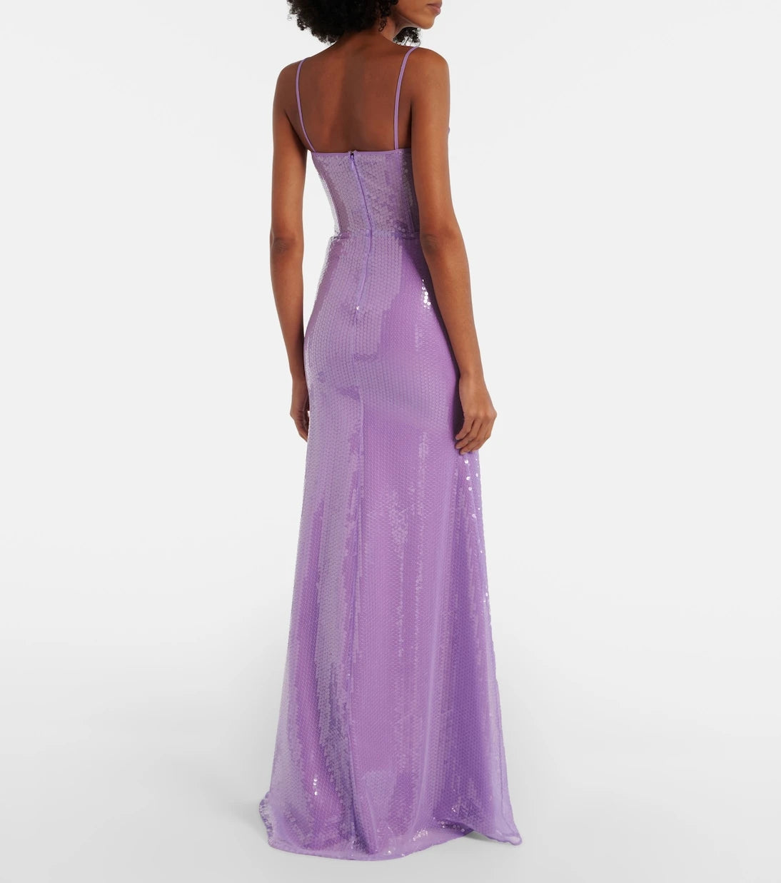 David Koma - Sequined corset gown
