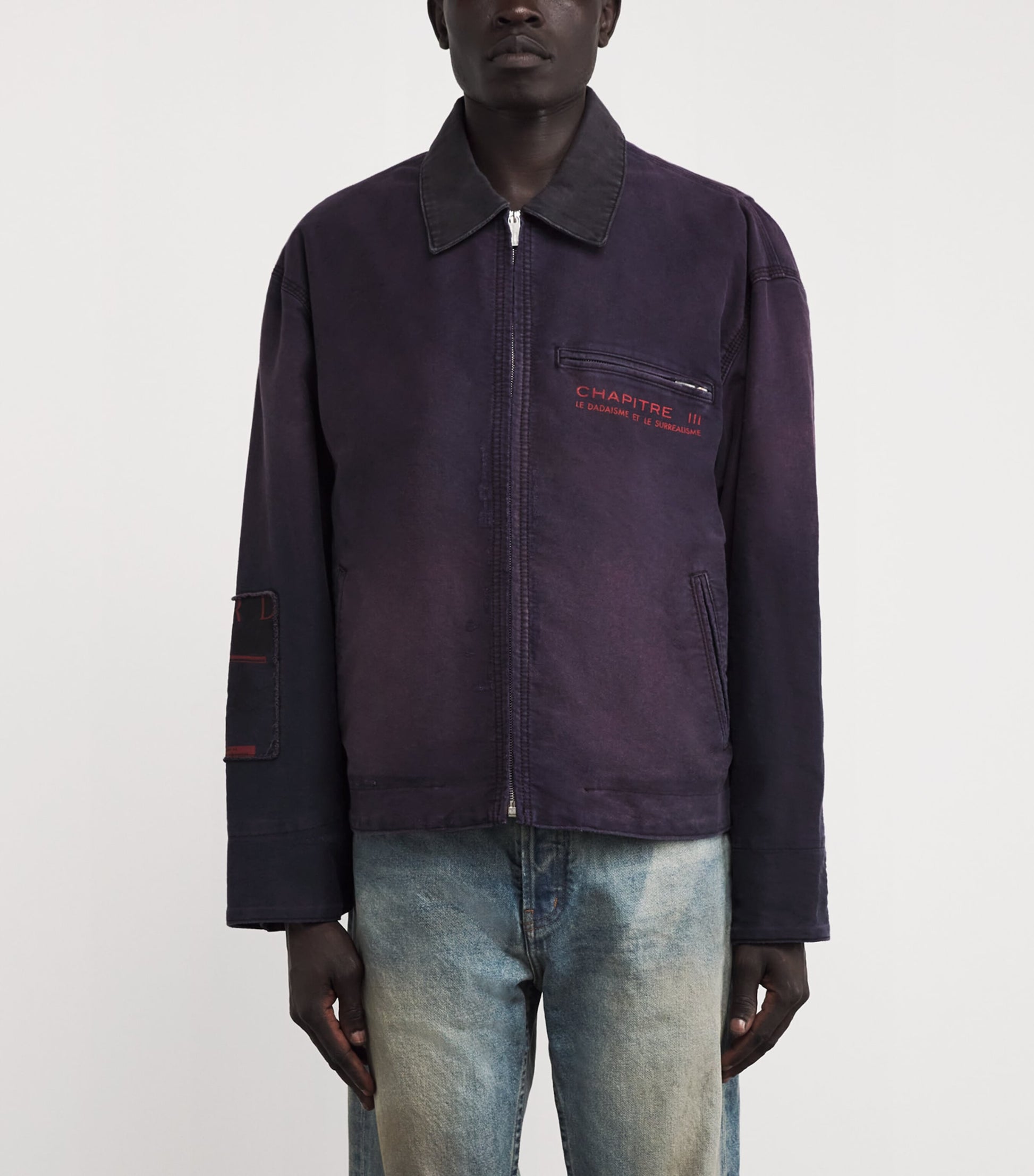 Purple Cotton Moleskin Chapter XII Work Jacket
