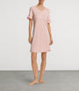 Hanro Nude Cotton-Blend Short-Sleeve Claire Nightdress
