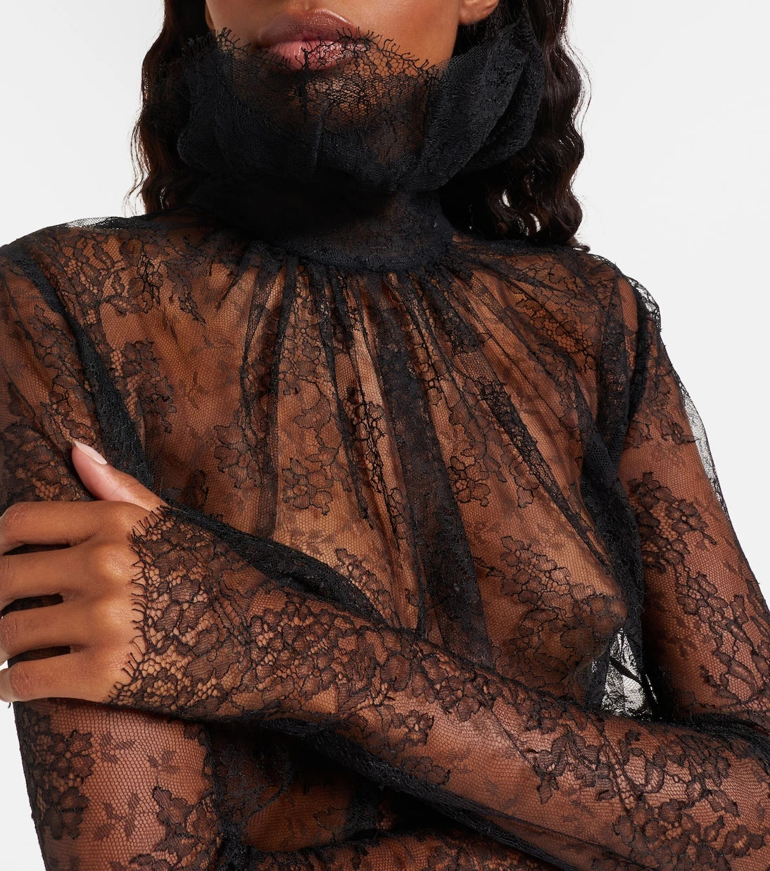 McQueen - Floral lace top