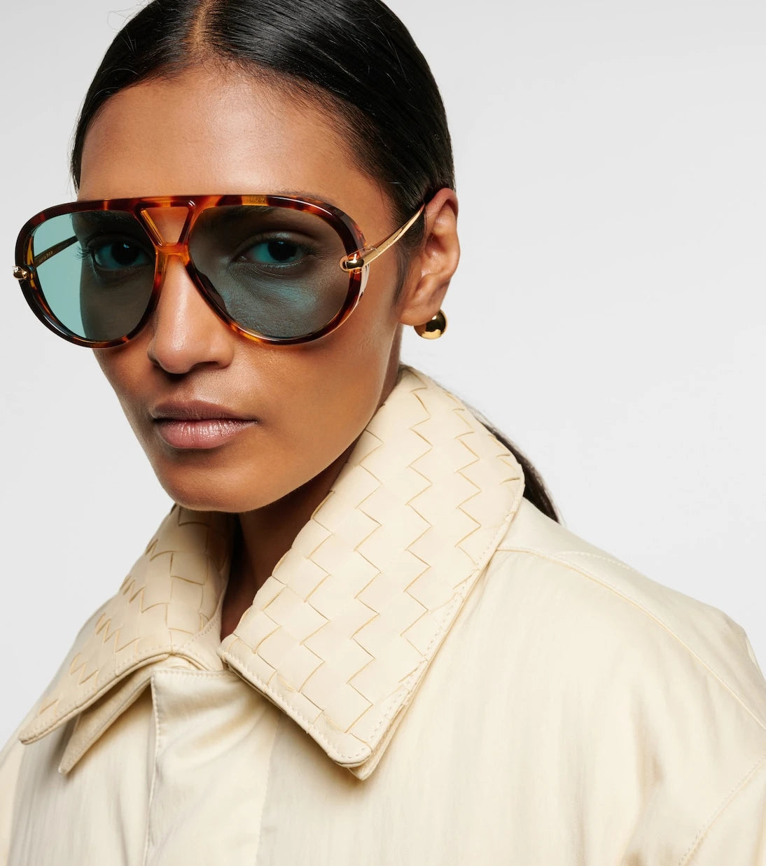Bottega Veneta - Drop aviator sunglasses