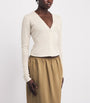 Beige Cashmere Sheer Cardigan