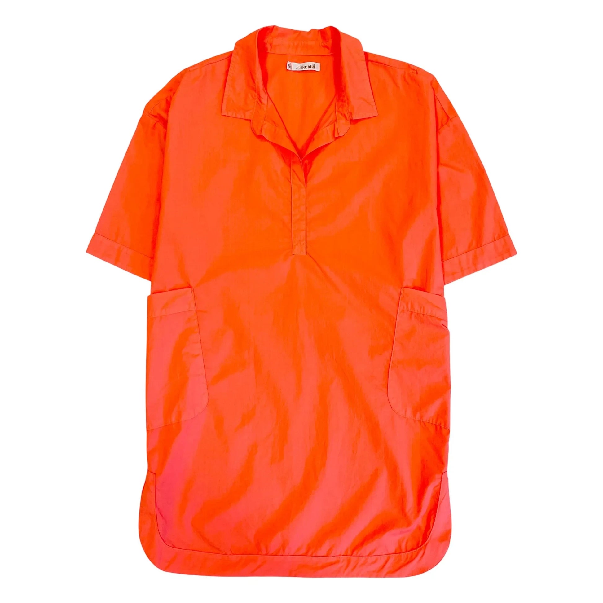 Sunchild - Cadaques Oversize Shirt Dress | Tangerine