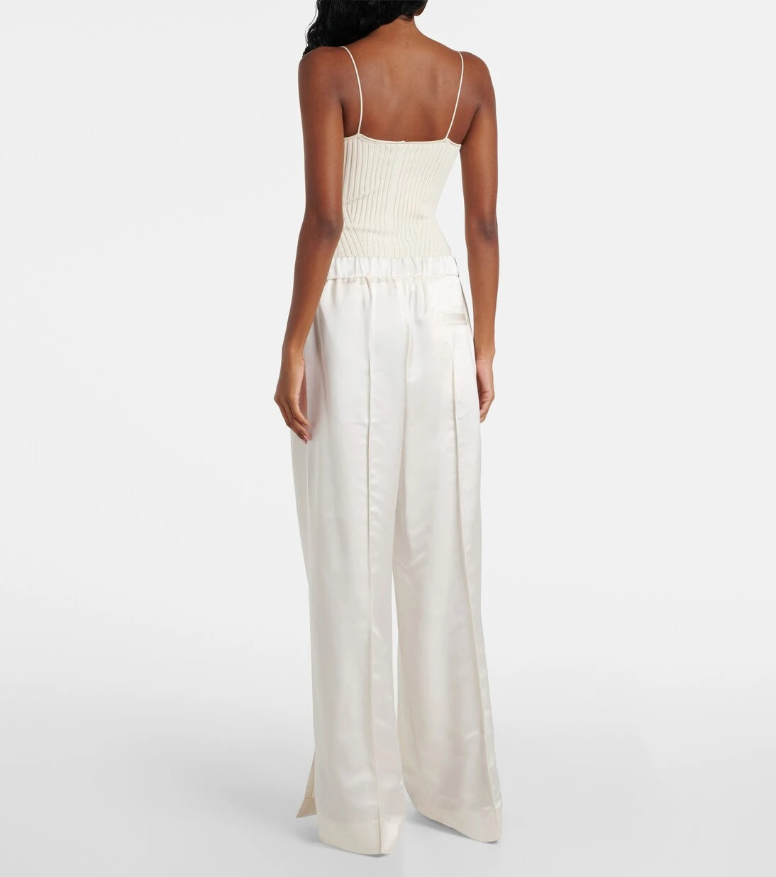 Jil Sander - High-rise satin wide-leg pants