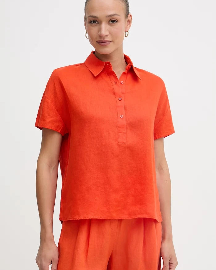 United Colors of Benetton kadın keten bluz