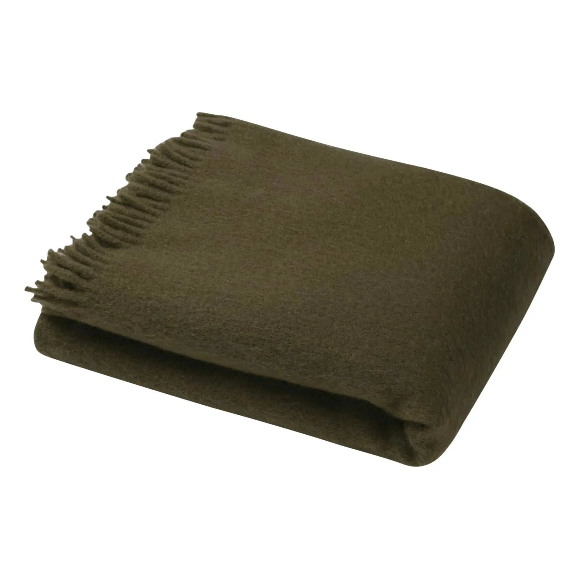 Suite 702 - Cloud mohair throw | Olive