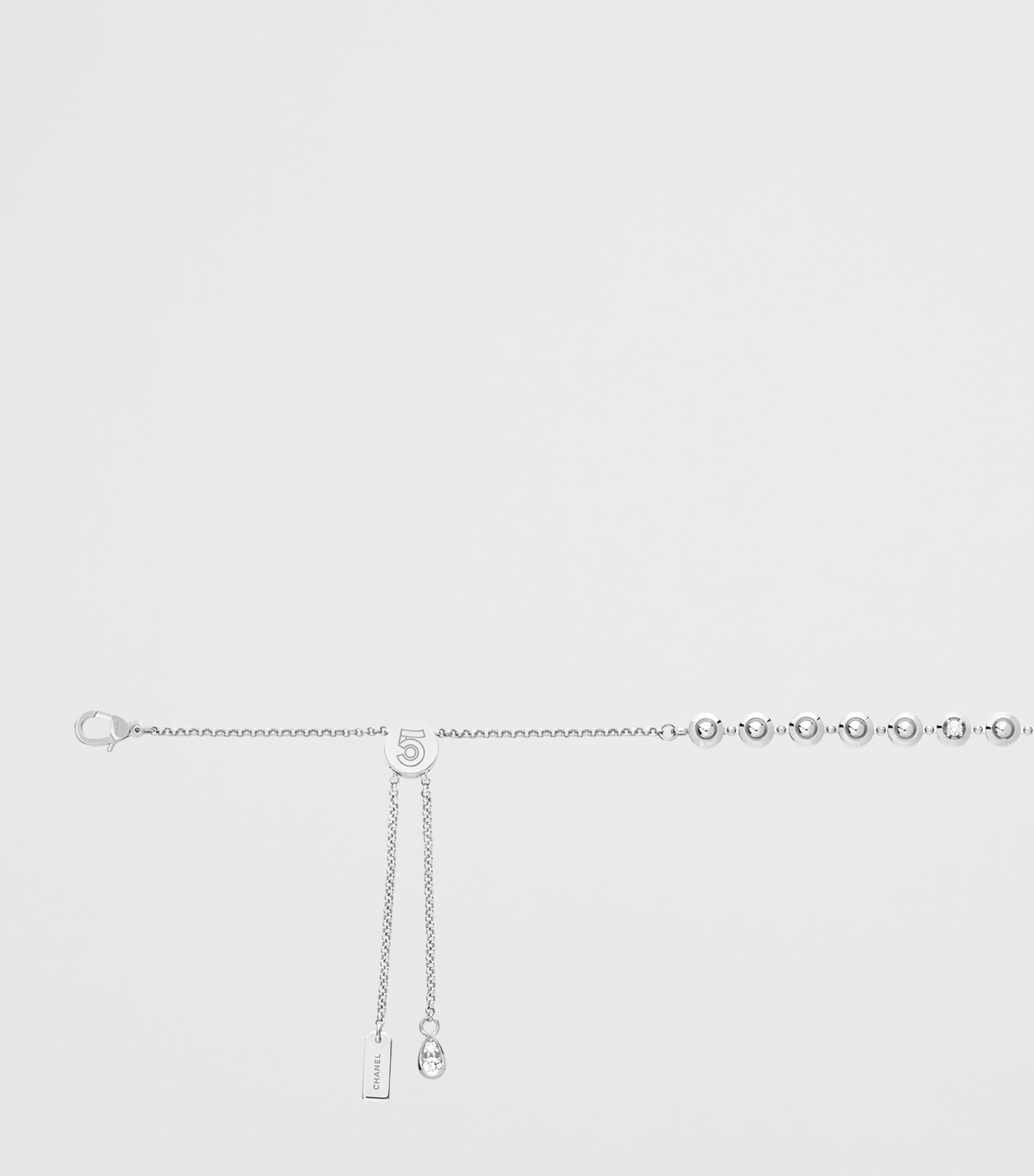 CHANEL White Gold and Diamond Eternal N°5 Necklace