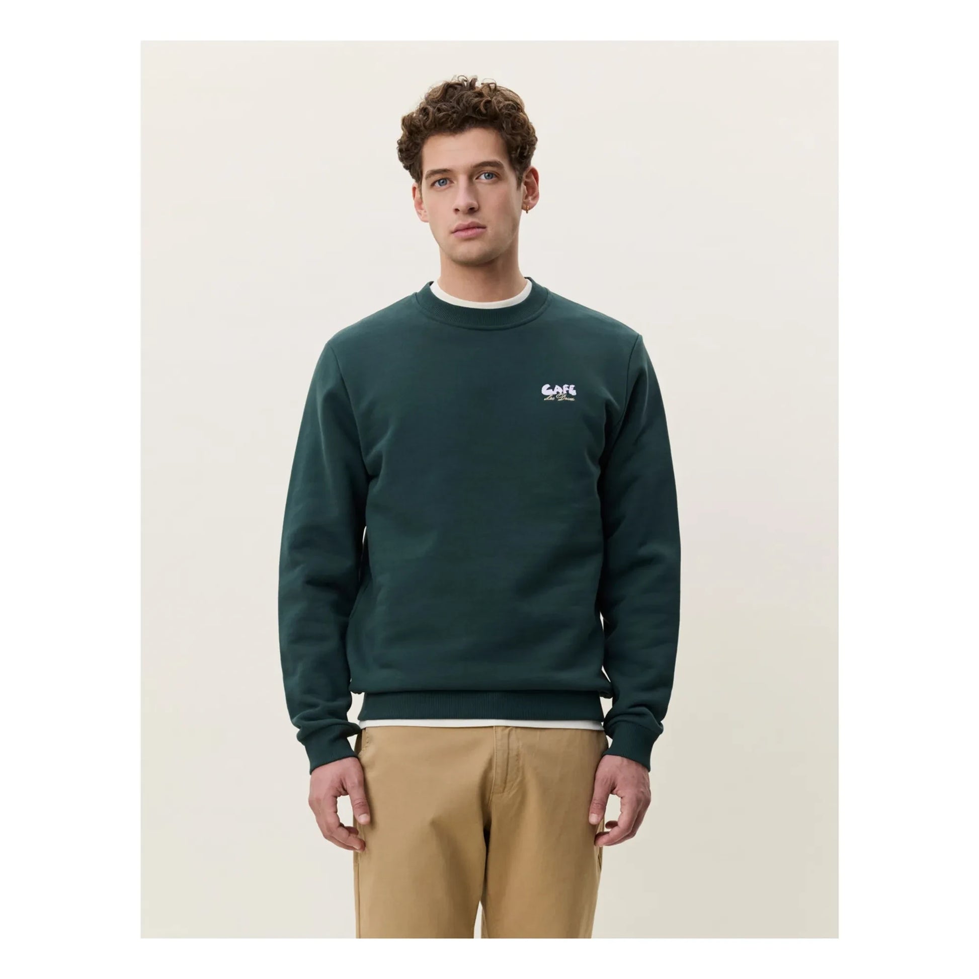Les Deux - Sweat Café | Dark green