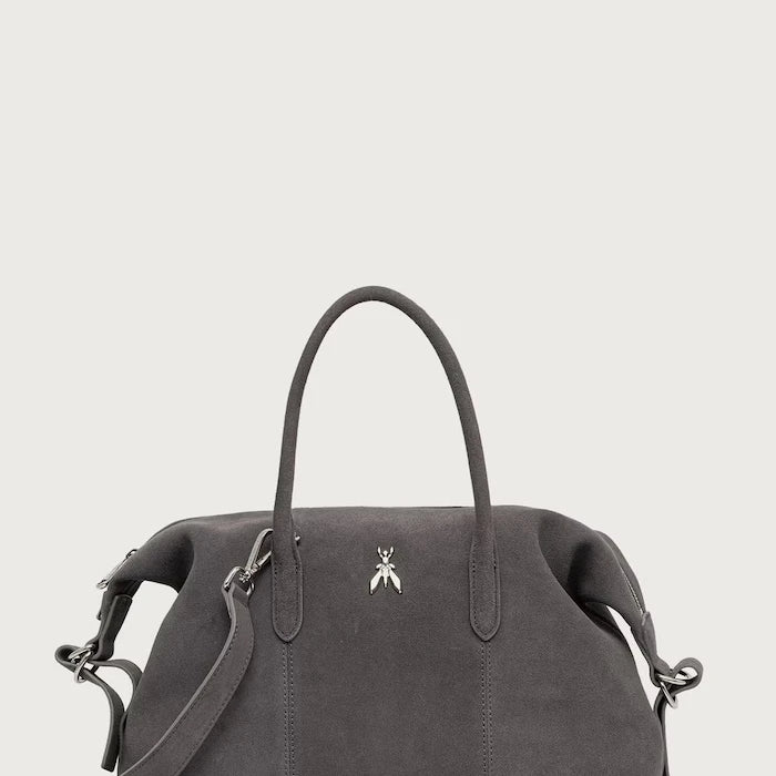 Patrizia Pepe kadın süet crossbody çanta