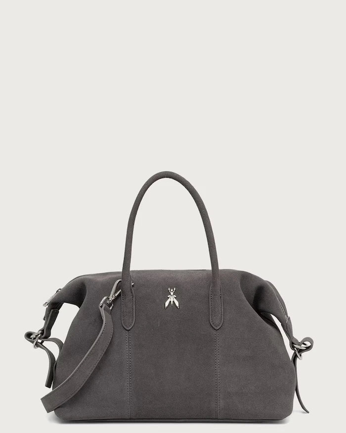 Patrizia Pepe kadın süet crossbody çanta