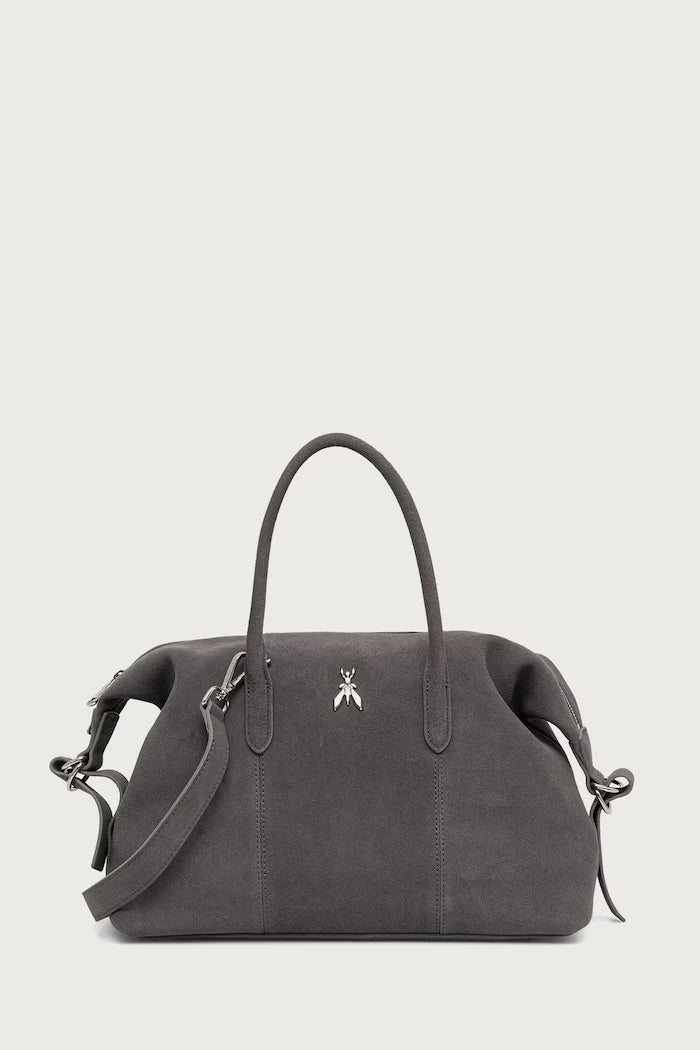 Patrizia Pepe kadın süet crossbody çanta