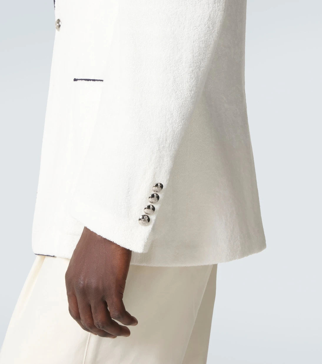 Ralph Lauren Purple Label - Embroidered cotton terry blazer