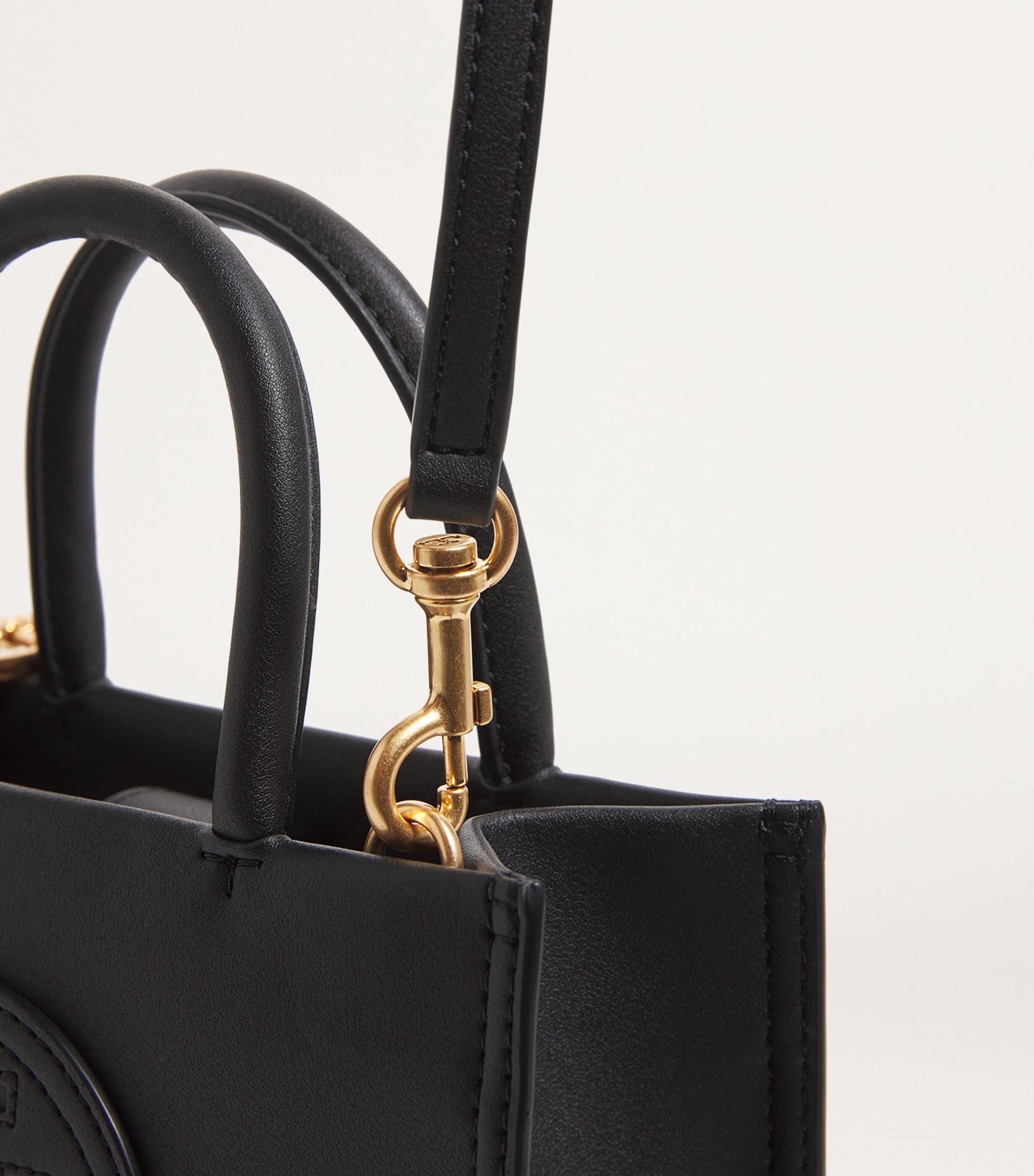 Tory Burch Black Mini Ella Tote Bag
