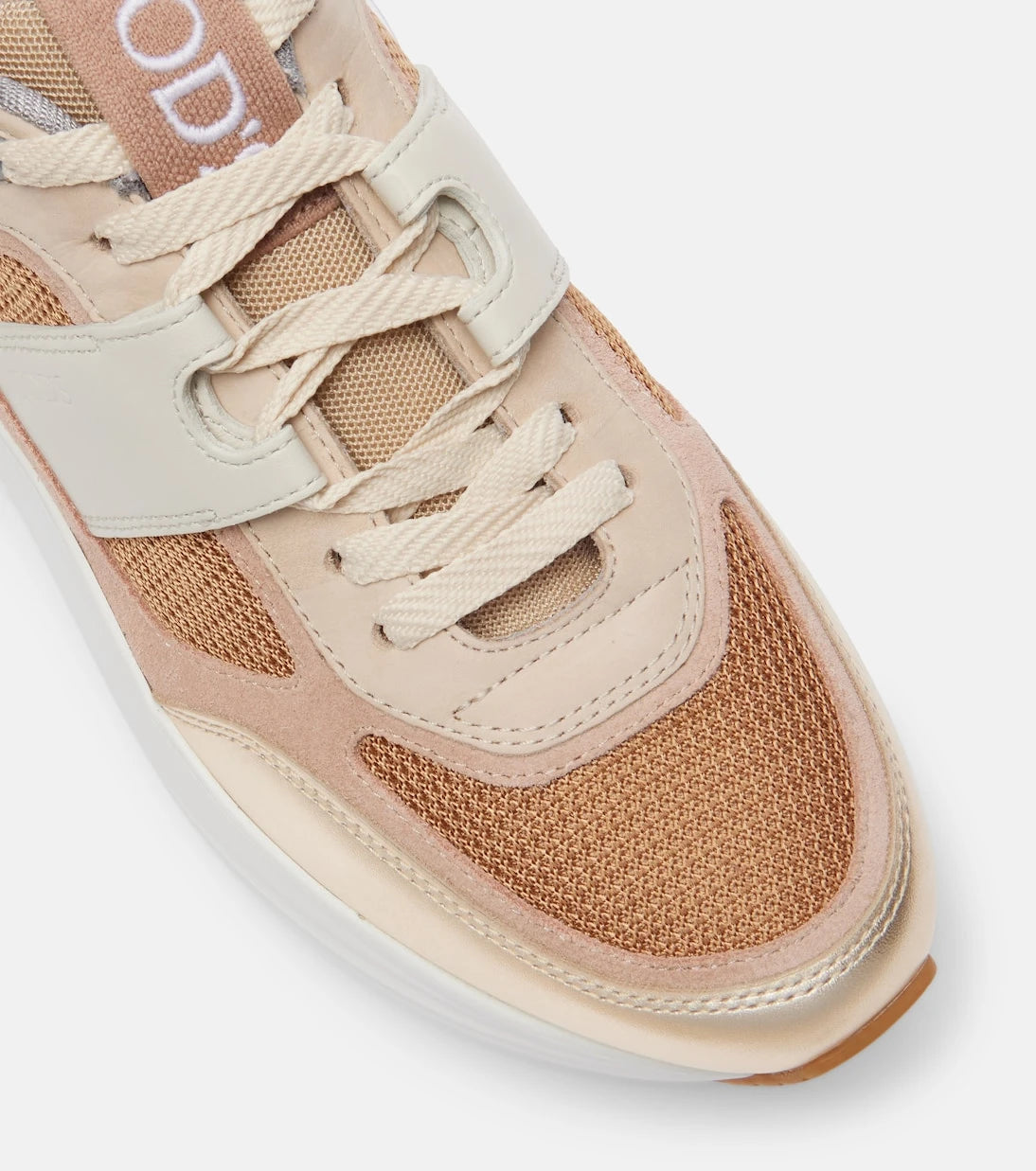 Tod's - Leather-trimmed sneakers