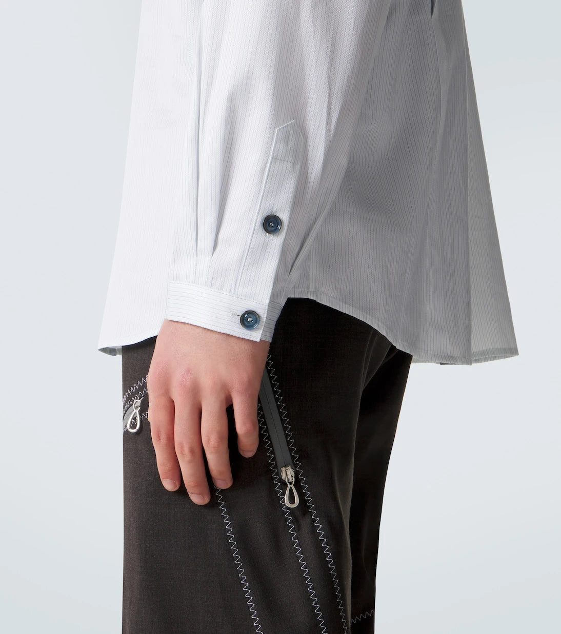 Kiko Kostadinov - Kest striped cotton shirt