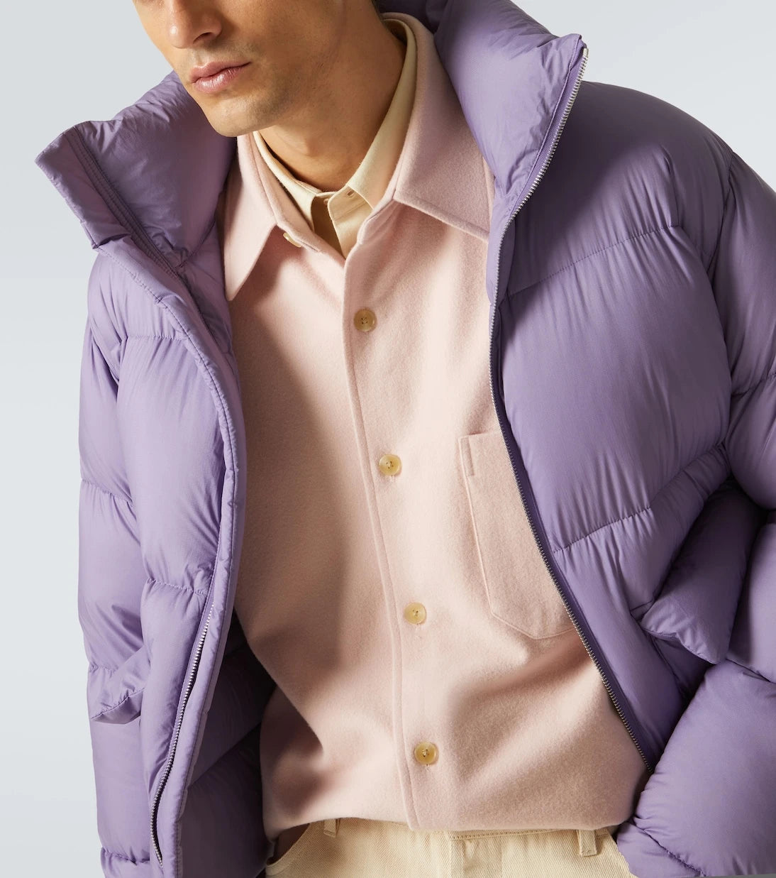Auralee - Wool flannel overshirt