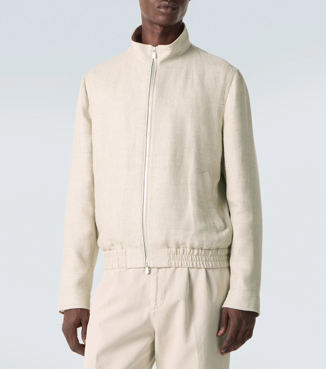 Brunello Cucinelli - Silk, linen, and wool jacket