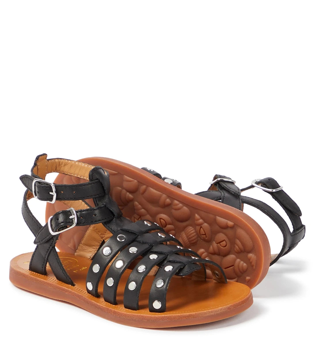 Pom d'Api - Plagette Stud studded leather sandals