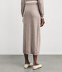 Sandro Paris Wool-Cashmere Midi Skirt