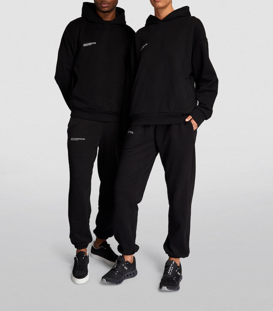 Black Organic Cotton 365 Hoodie