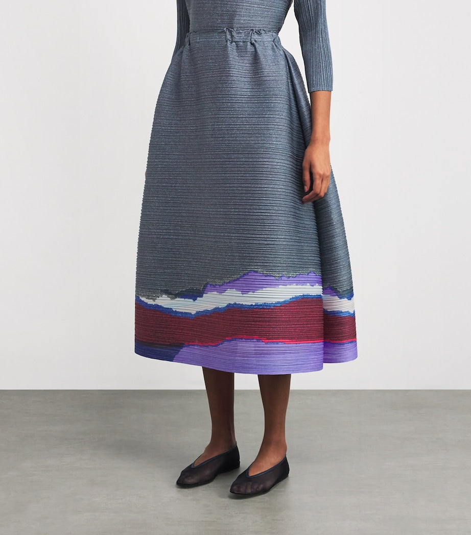 Grainy Colors Midi Skirt