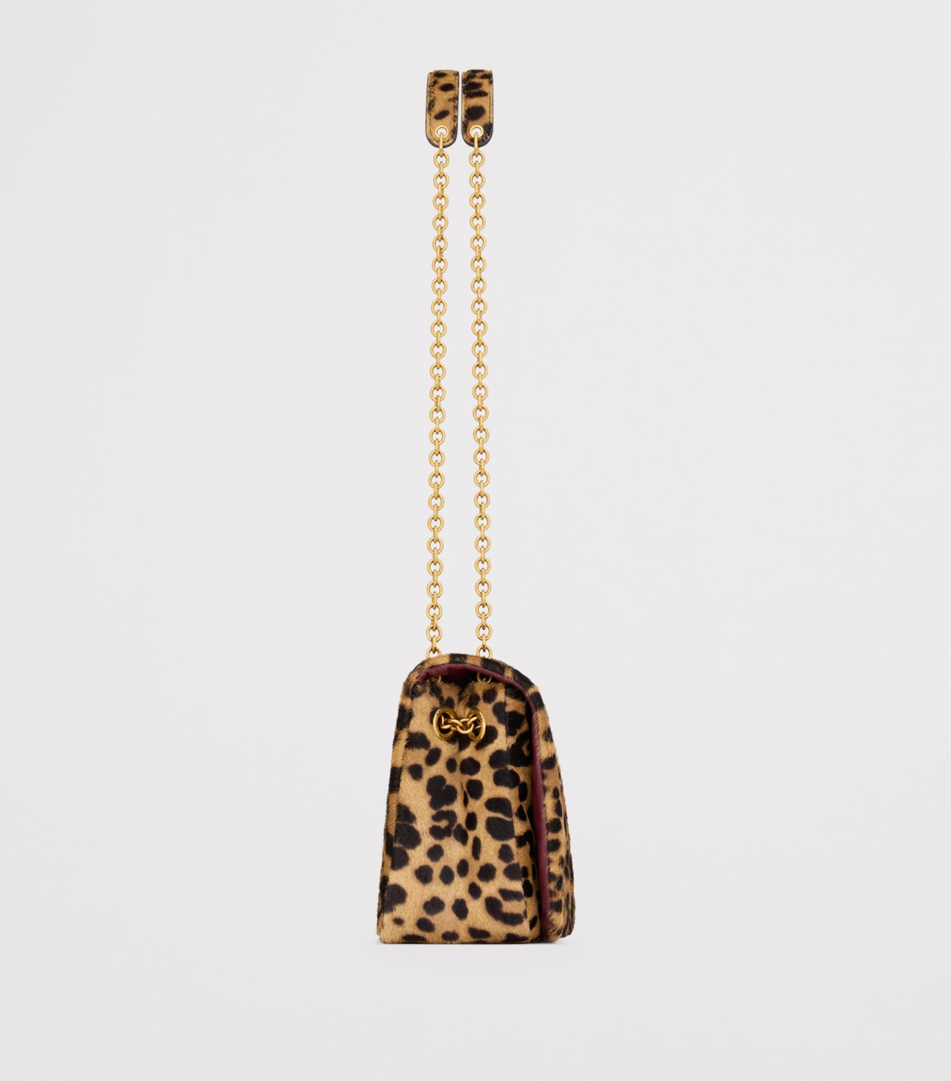 Saint Laurent Brown Mini Jamie 4.3 Leopard Print Shoulder Bag