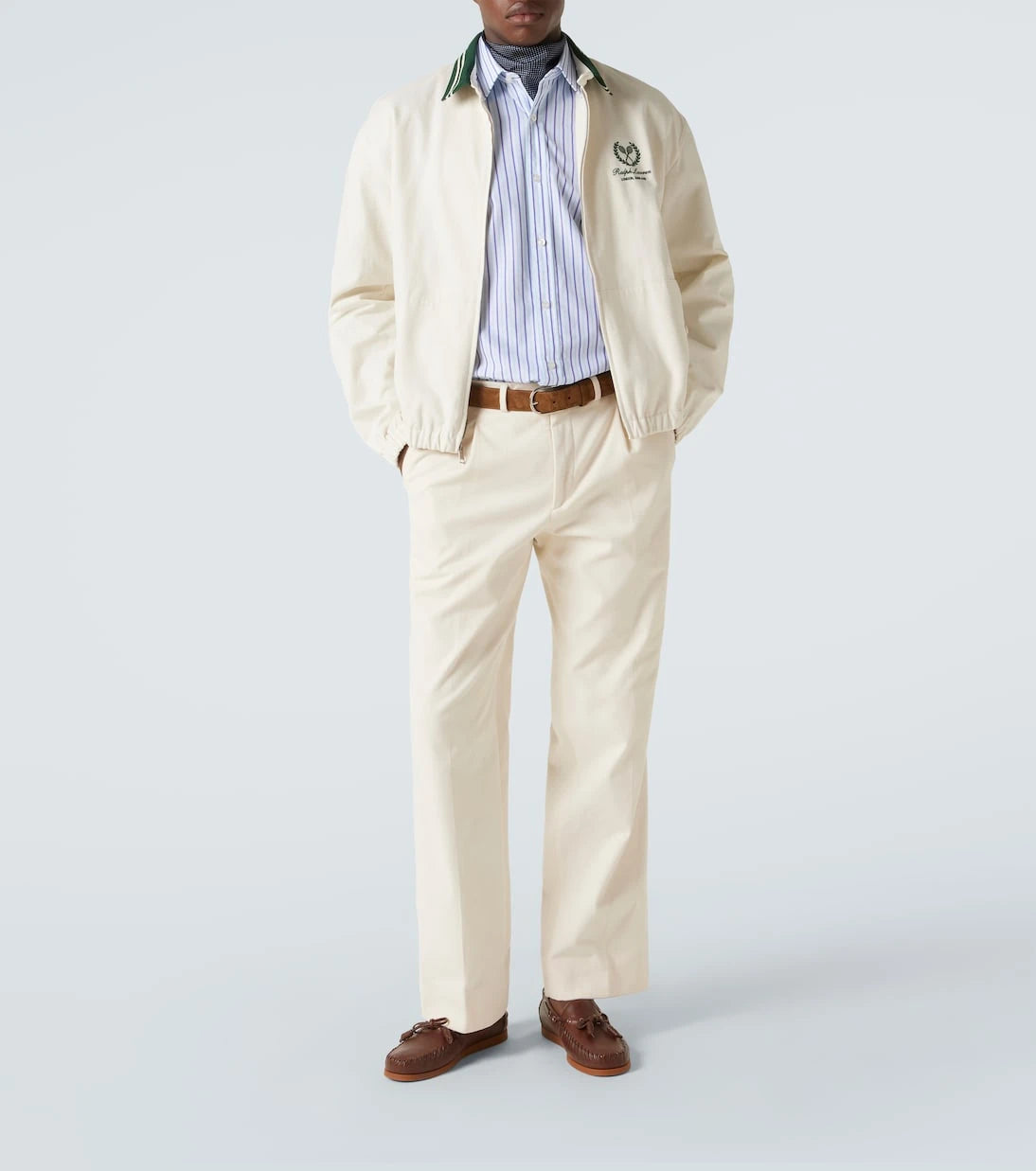 Ralph Lauren Purple Label - Cotton and cashmere bomber jacket