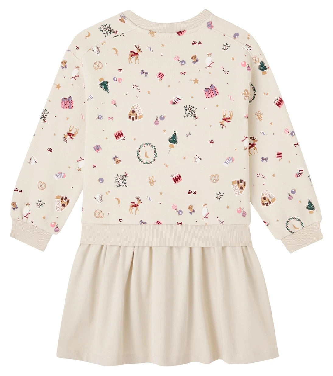 Wheat - Maggie layered printed cotton jersey dress