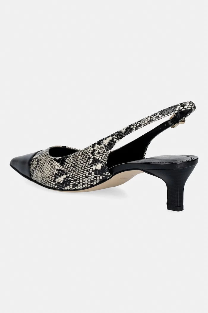 MICHAEL Michael Kors обувки с ток от кожа Amara Toe Cap Sling Pump