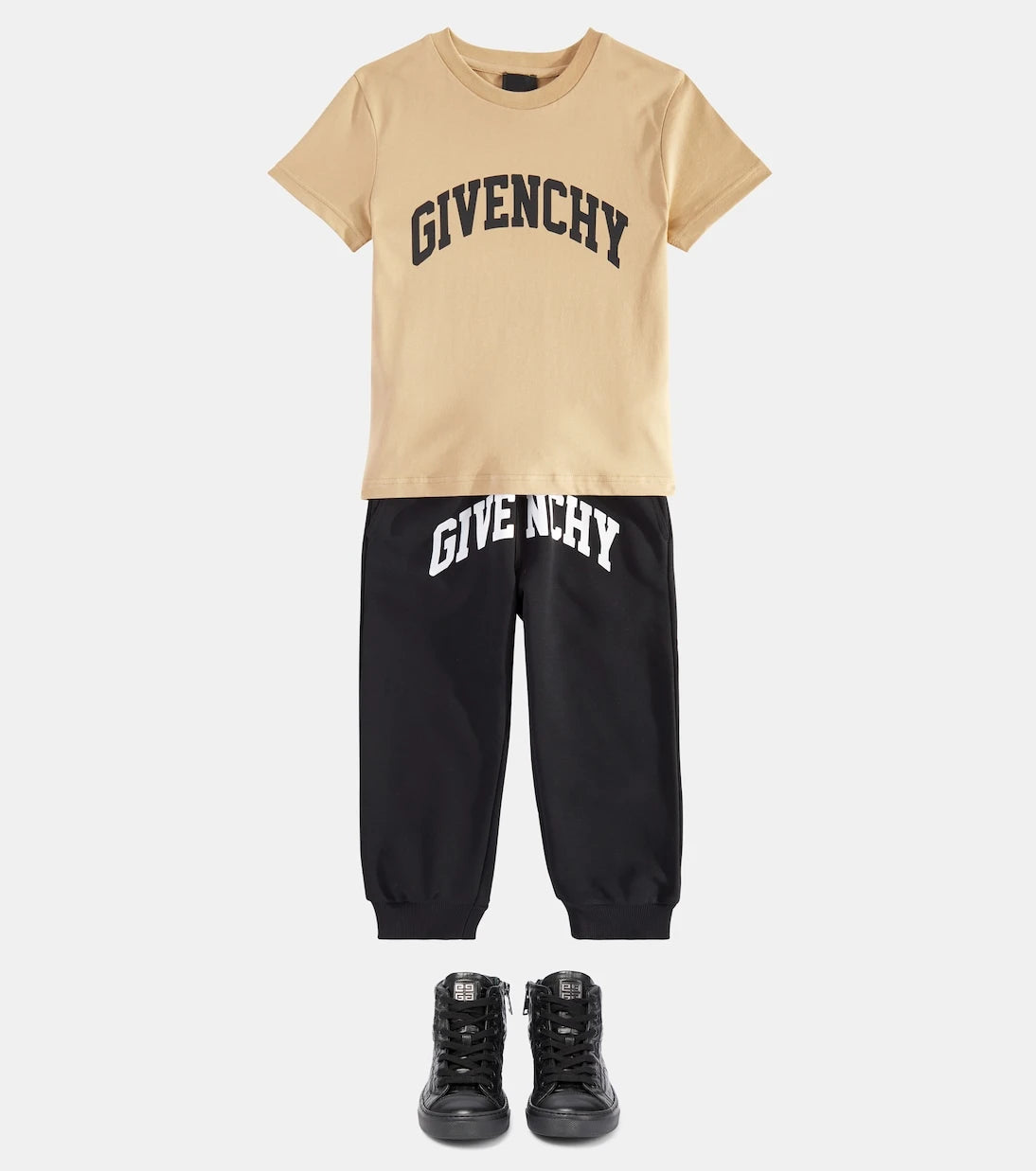 Givenchy Kids - بنطال رياضي مزيج القطن بشعار الماركة