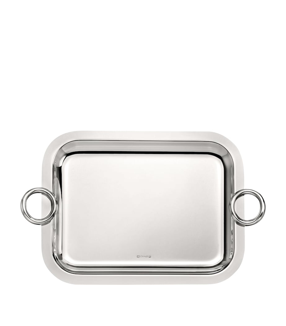 Silver-Plated Vertigo Handled Tray (26cm x 20cm)