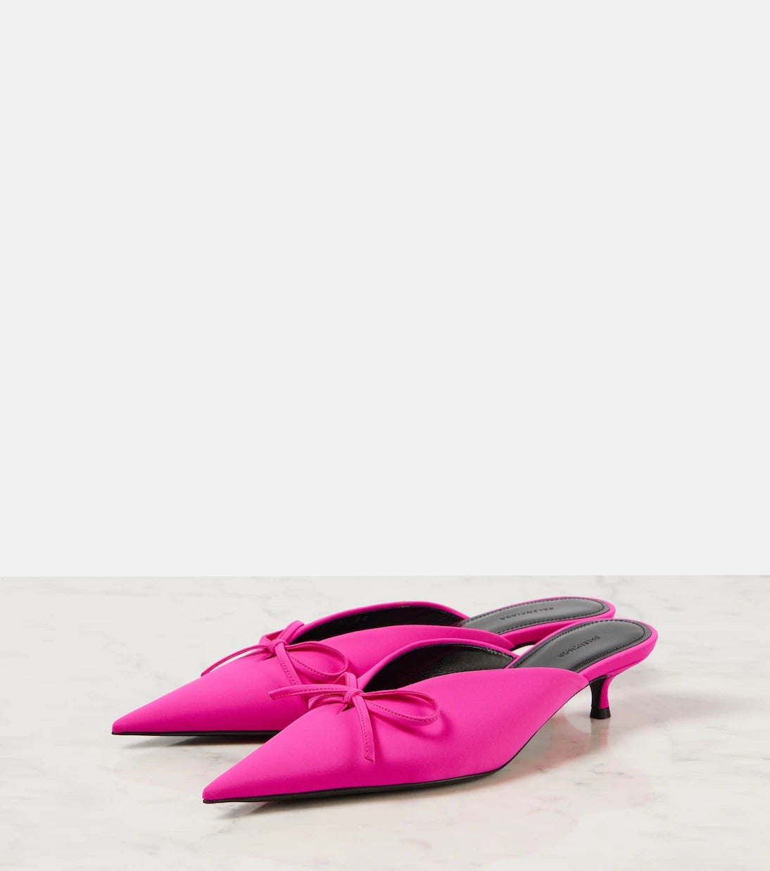 Balenciaga - Knife Bow leather-trimmed pumps